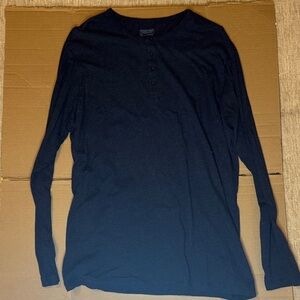 Patagonia Navy Long-Sleeve Henley Shirt - Men's
